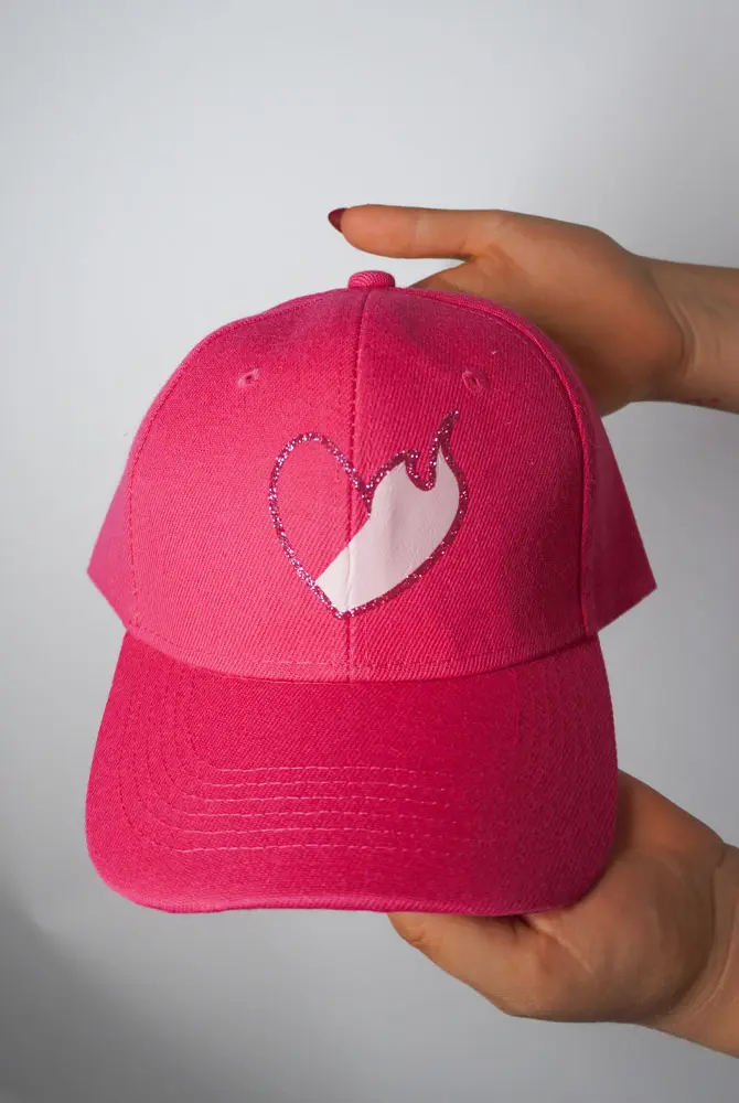 Gorro Corazón Fucsia