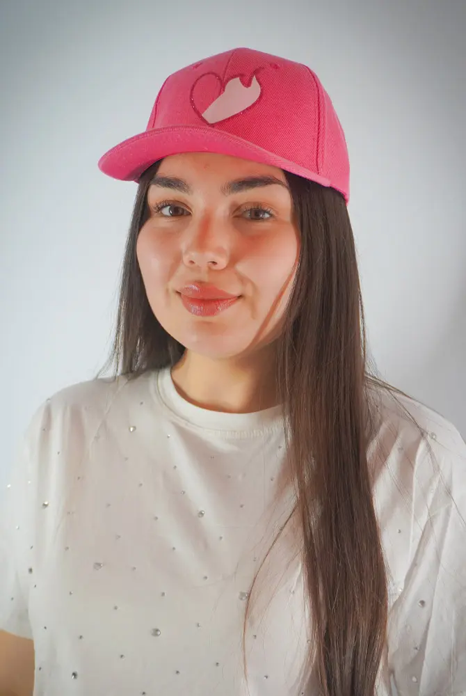 Gorro Corazón Fucsia - Imagen 4